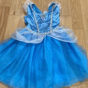 Disney Cinderella princess costume sz 4-6x blue kids girls w sparkles
